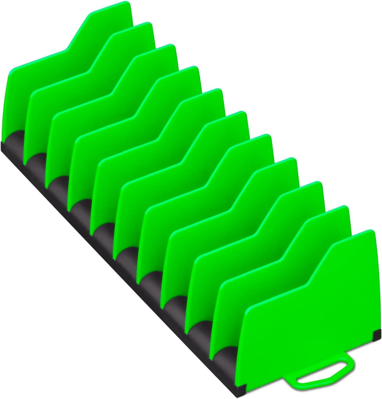 Ernst Manufacturing Plier Pro green front view secures pliers for drawer organization.