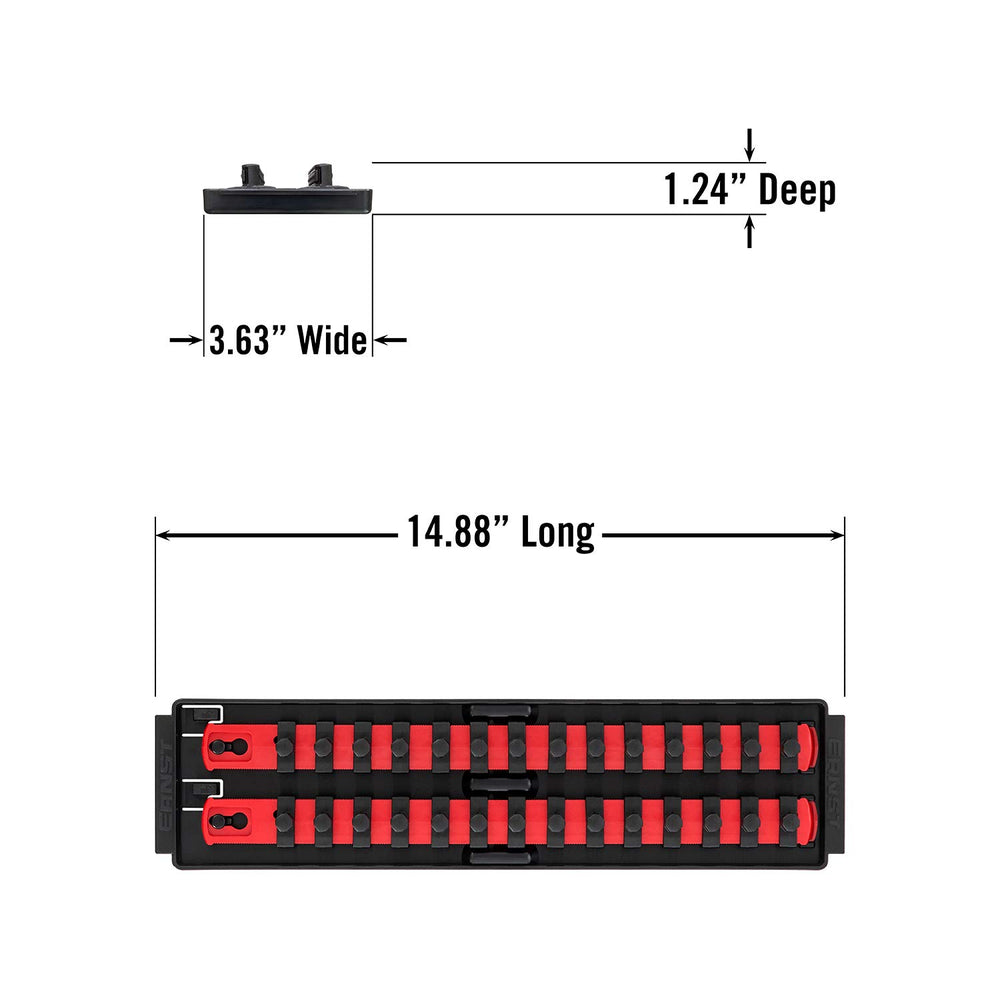 Ernst Mfg Drawer-friendly design fits compact workbench storage.