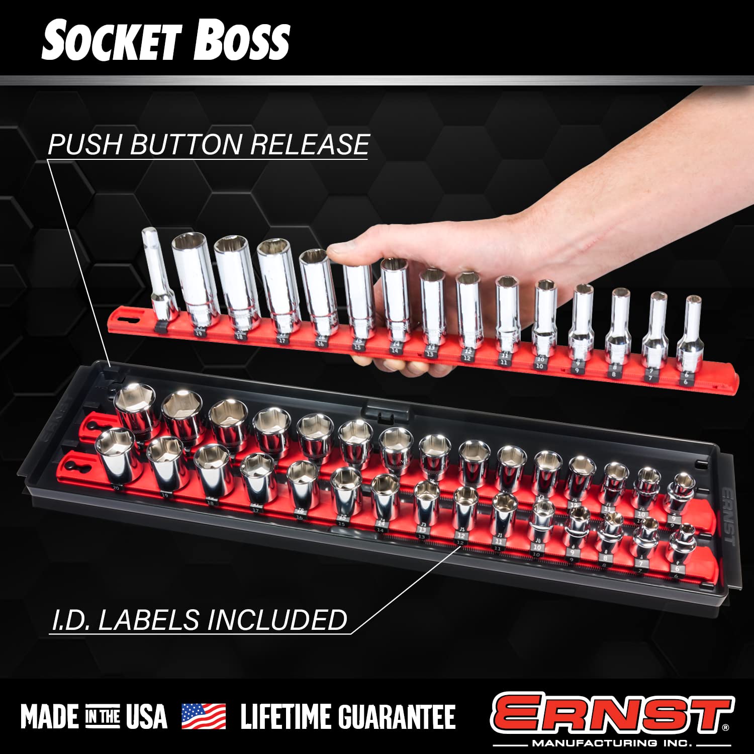 Universal rails setup on Ernst Socket Boss for modular configuration