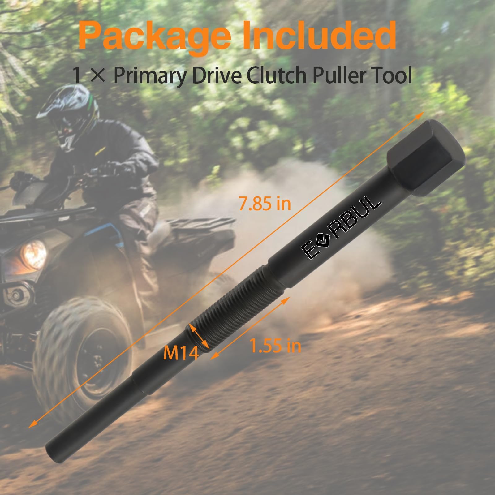 EVRBUL primary-drive-clutch-puller replacement view confirms 57001-1404 compatibility