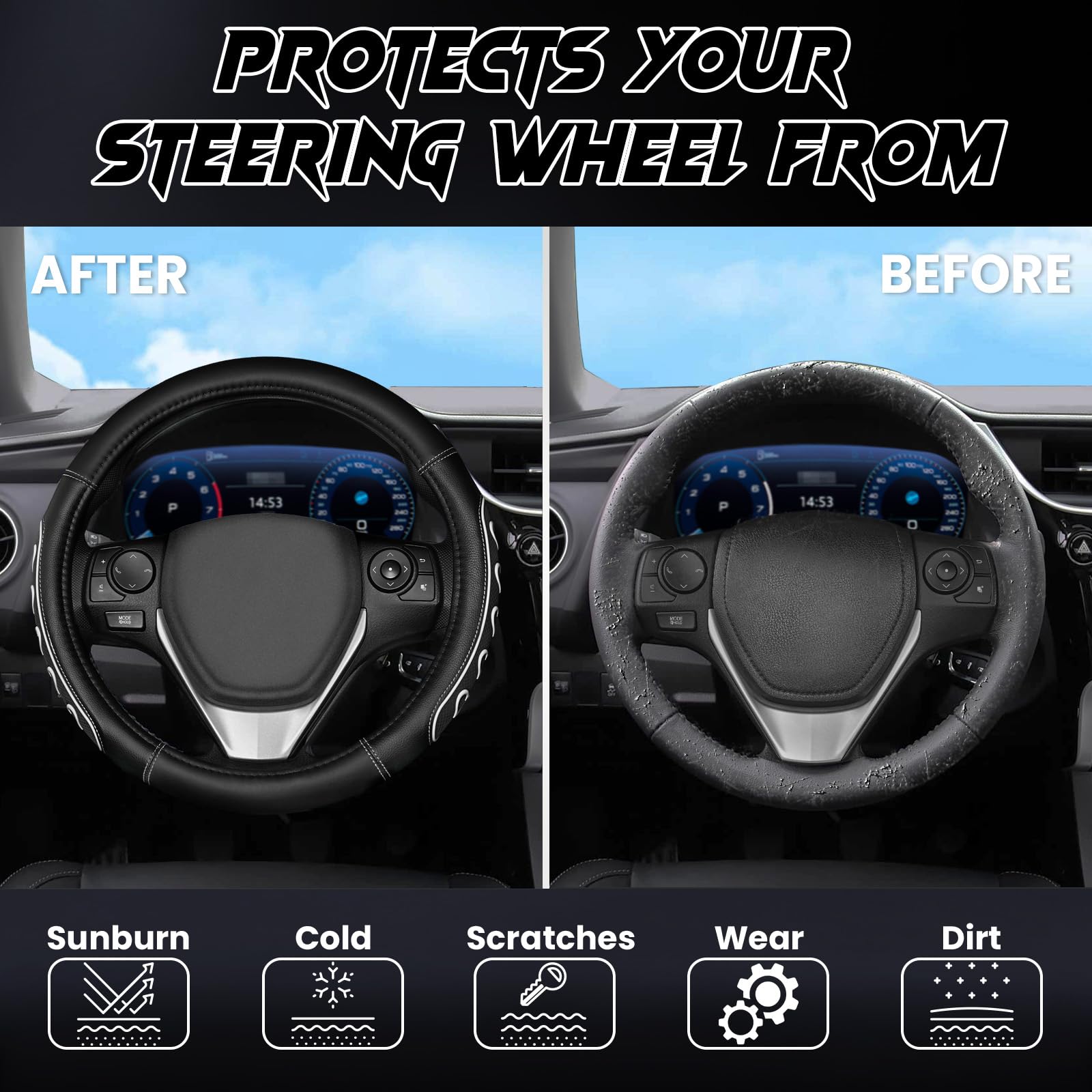 ESALFAUTO honeycomb vent design cools the wheel.