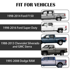 Esevalia truck bed anchors in steel and ABS resist rust and weather.