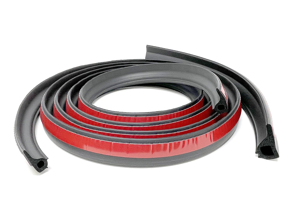 ESI tailgate seal 10ft close-up shows durable EPDM with strong adhesive.