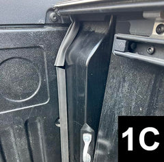 ESI tailgate seal demonstrates compatibility with bed cap installations.
