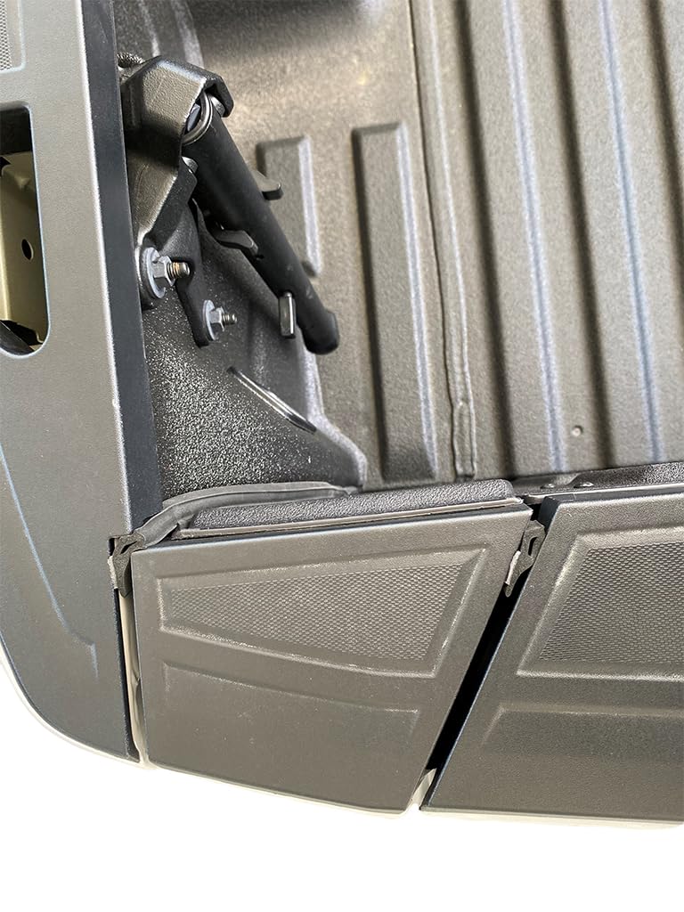 ESI tailgate seal shown with bed cap creating a weather seal