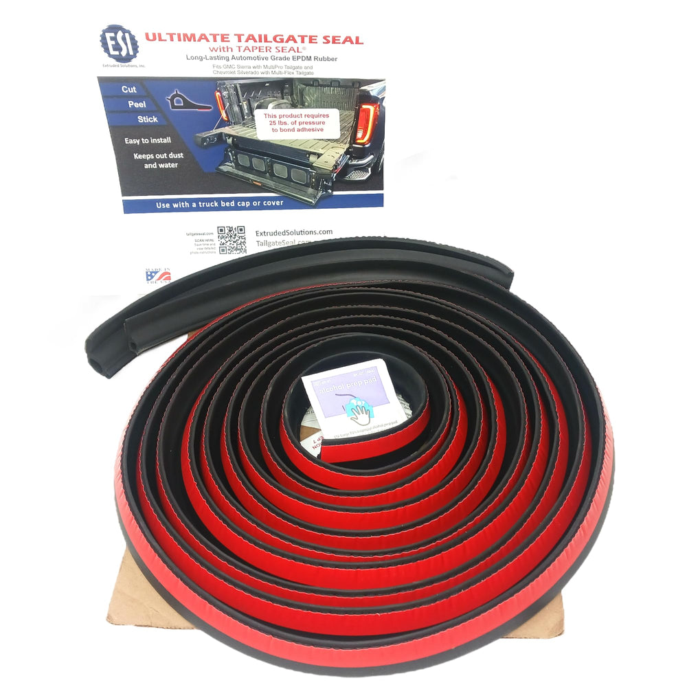 ESI tailgate seal with MultiFlex Silverado demonstrates dust and water barrier