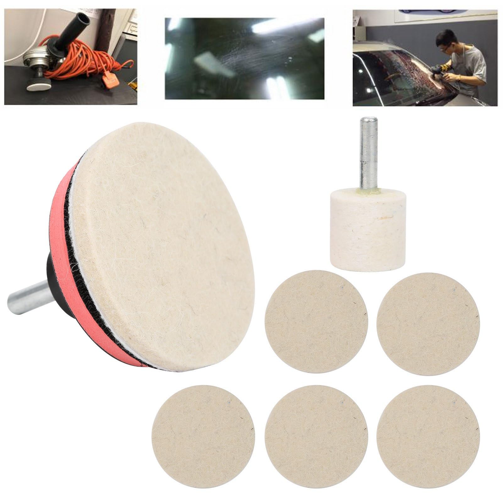 Espusta polishing disk 80mm for even surface finish.