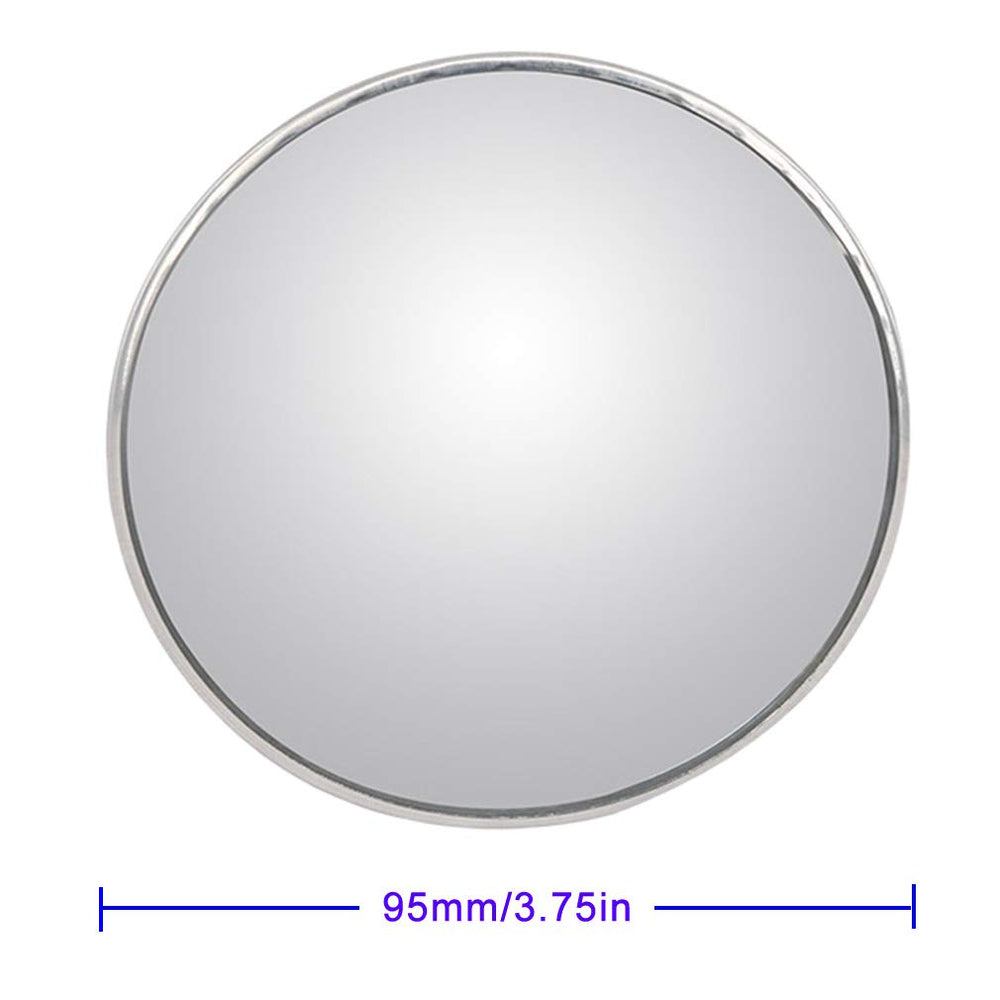ESreake blind spot mirror with 3M adhesive demonstrates strong attachment.