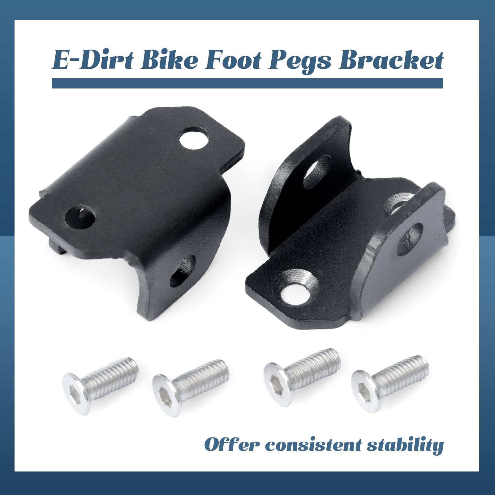 Esttlamer aluminum alloy closeup showing durable foot pegs bracket build