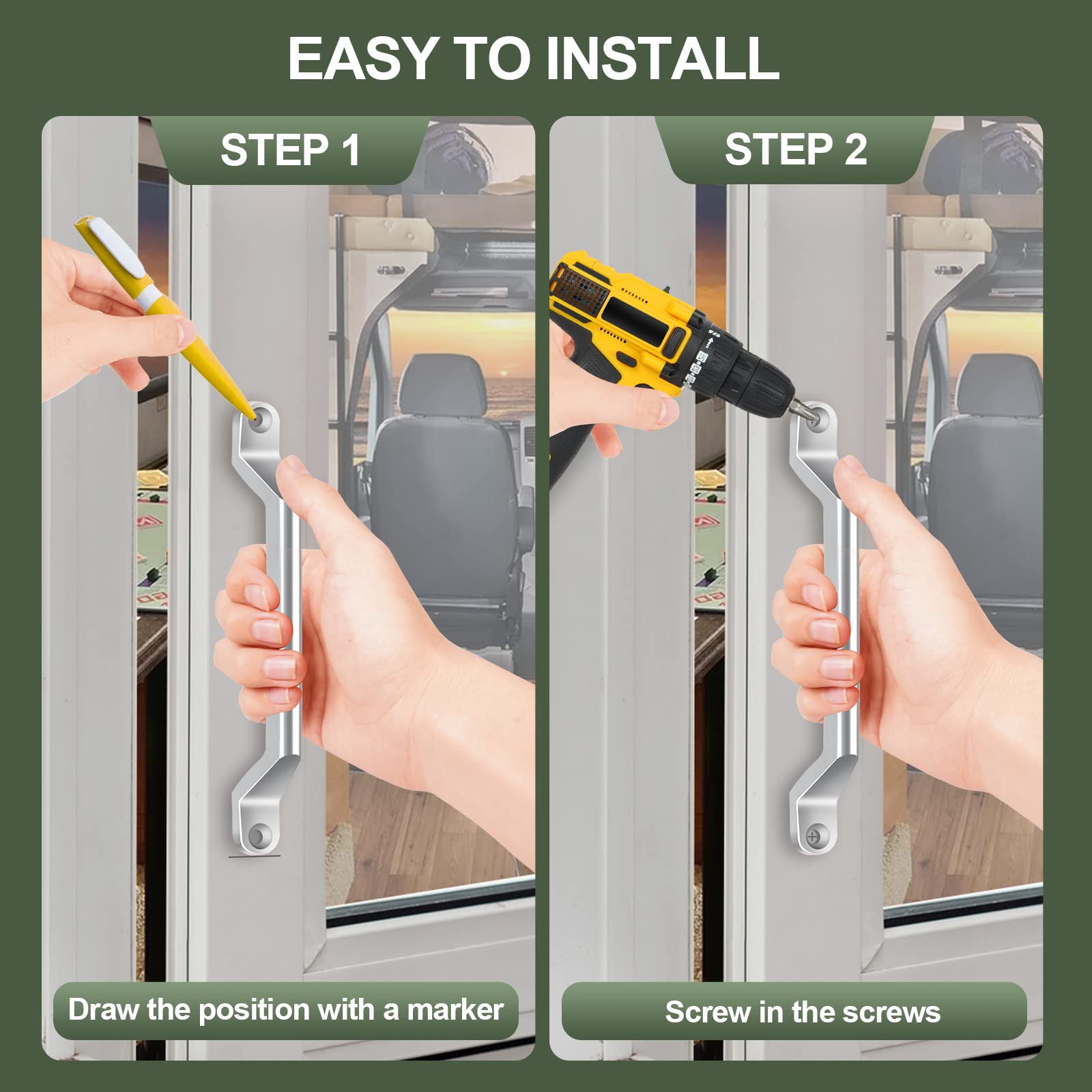 ESUDNT boat or cargo vehicle handle provides reliable grip during daily tasks