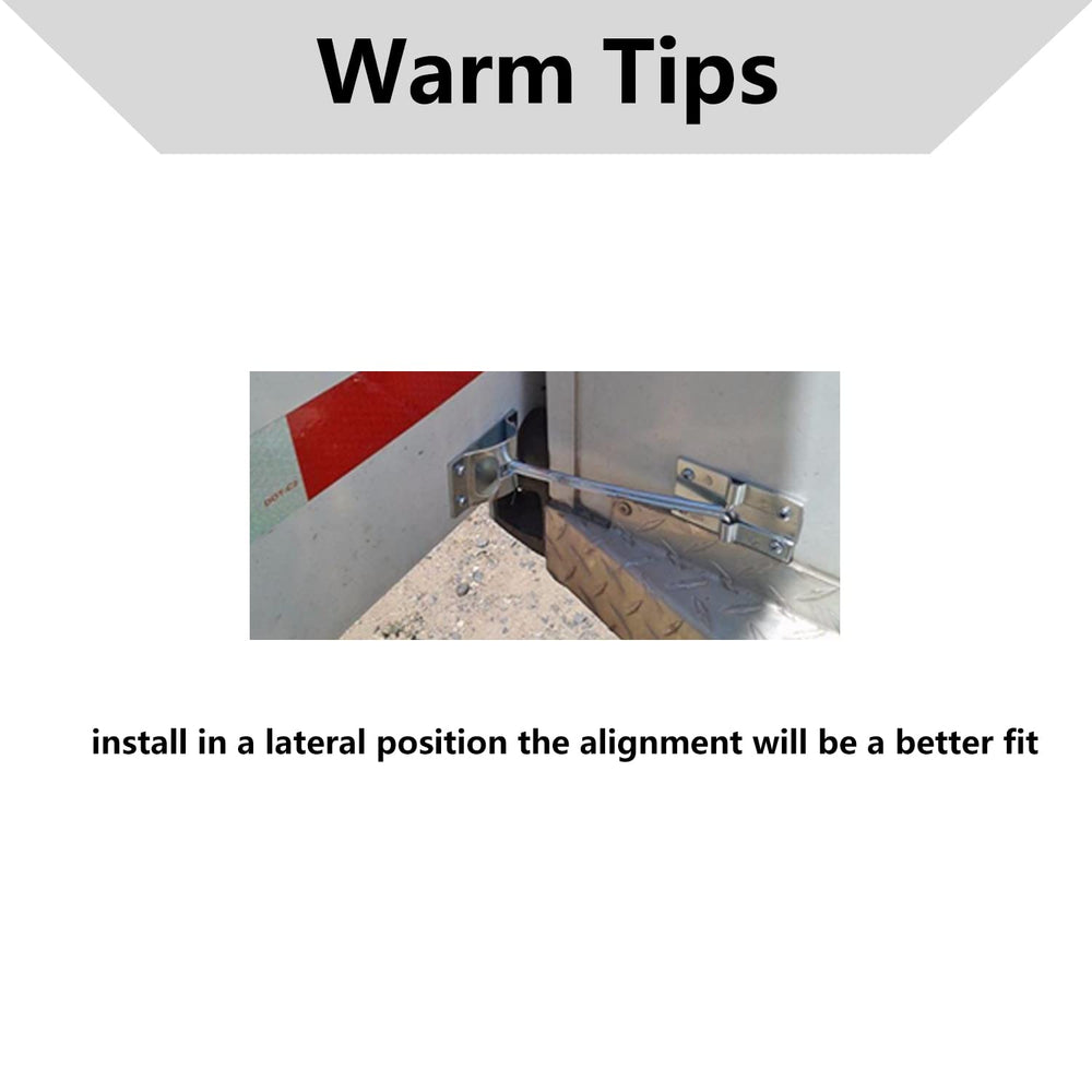 ESUDNT cargo trailer door latch in use keeps doors safely ajar.
