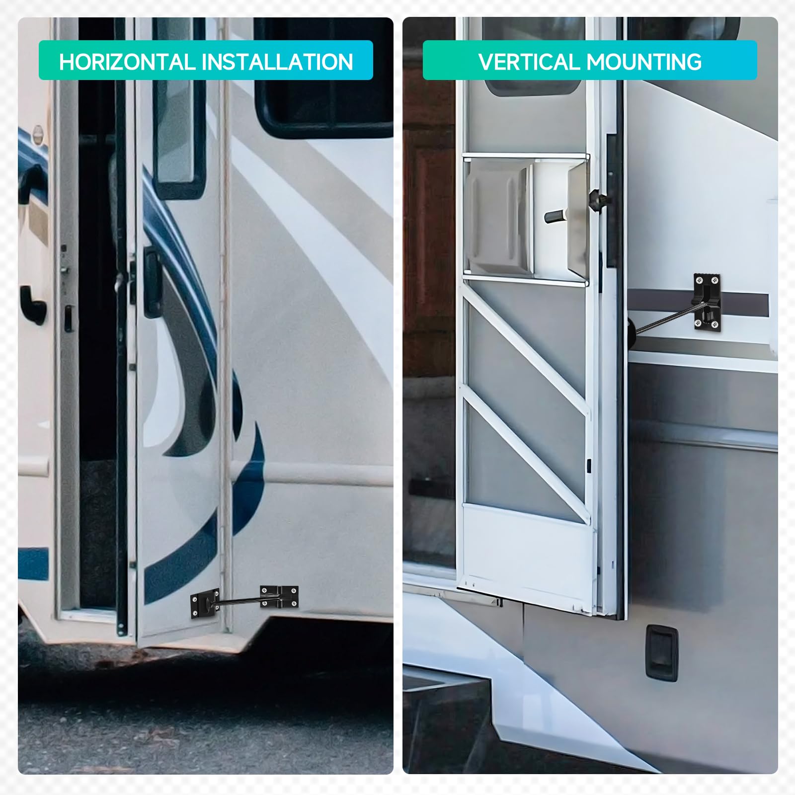 ESUDNT corrosion resistant door holder withstands rain snow mud for outdoor use