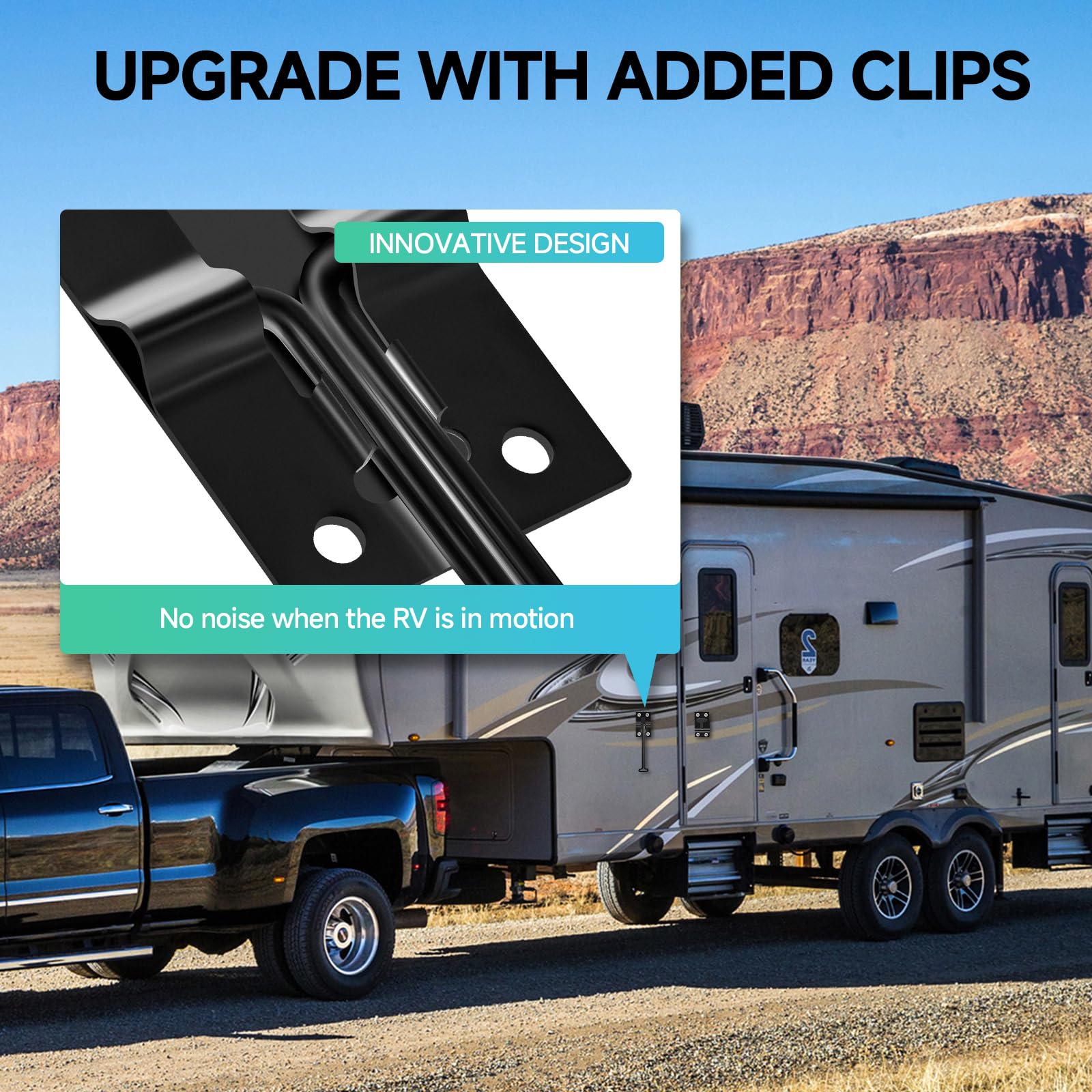 ESUDNT door latch noiseless promotes quieter travels for campers and trailers