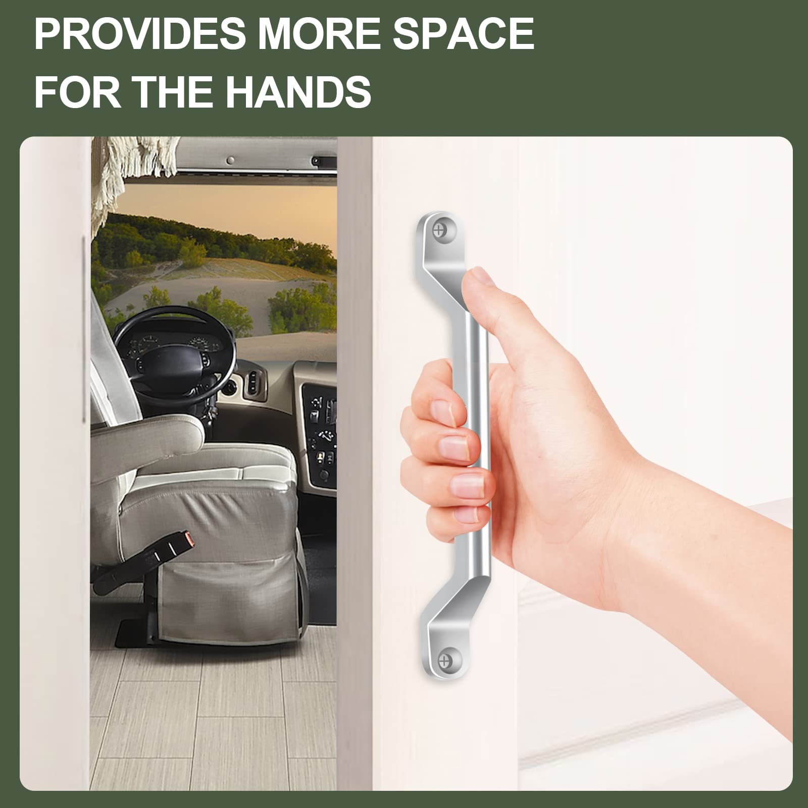 ESUDNT motorhome and van exterior handle enhances safe boarding and entry