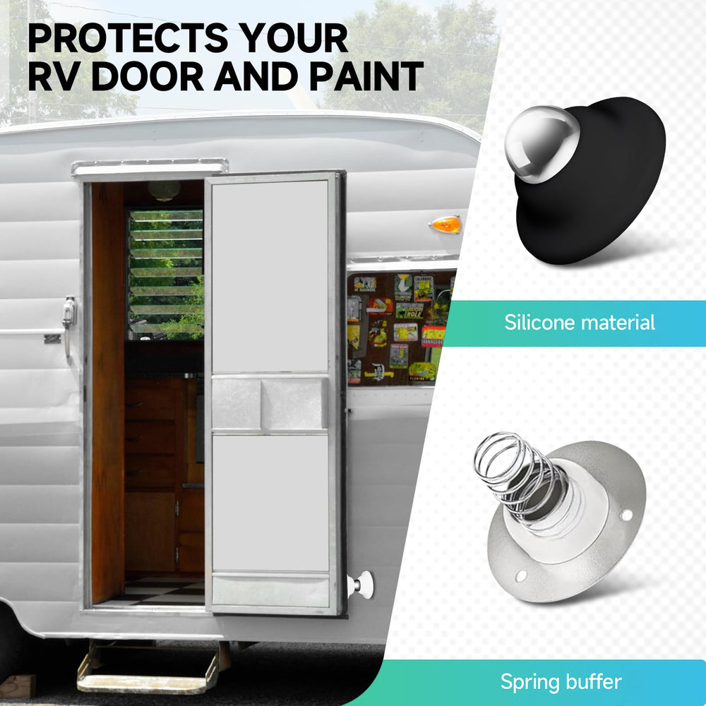 ESUDNT RV door catch silicone-wrapped core for durable weather resistance.