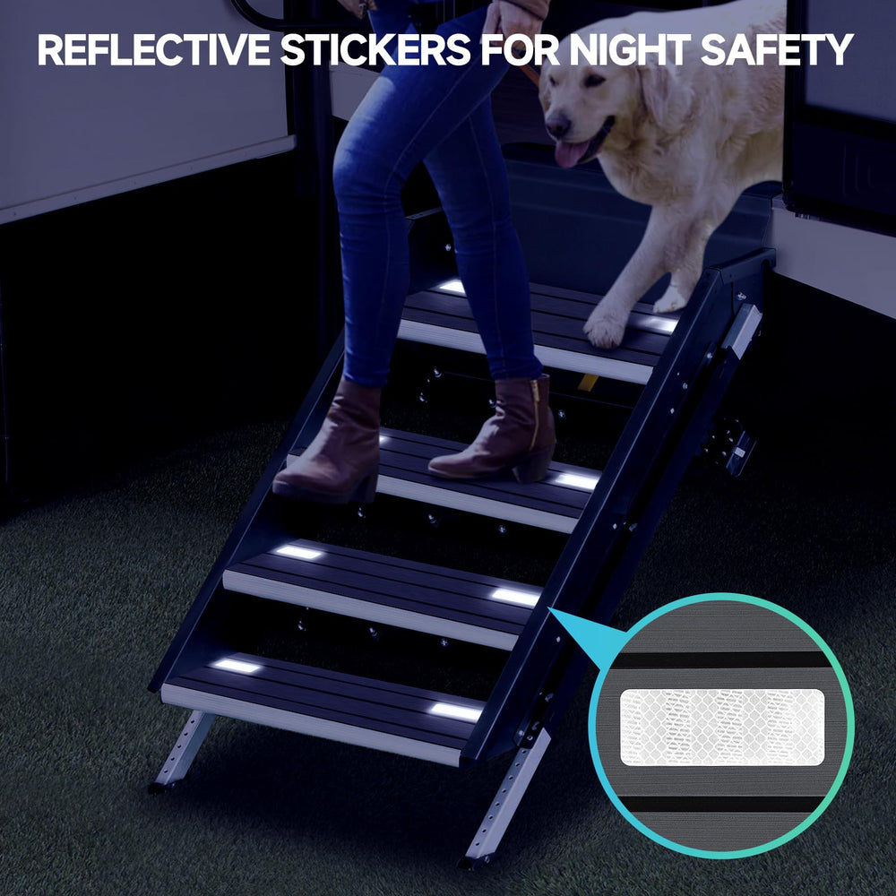 ESUDNT RV Step Covers foam material close-up highlights 6mm EVA comfort and durability.