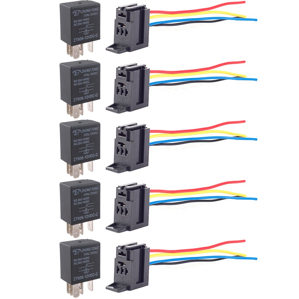 ESUPPORT car relay 12V 30A in compact package for automotive use.