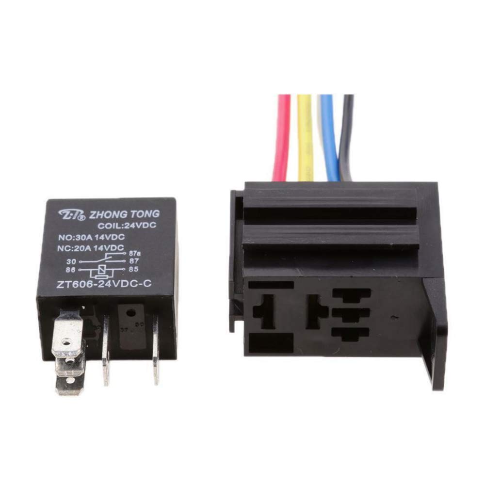 ESUPPORT pack-of-5 relays shown for bulk automotive projects.