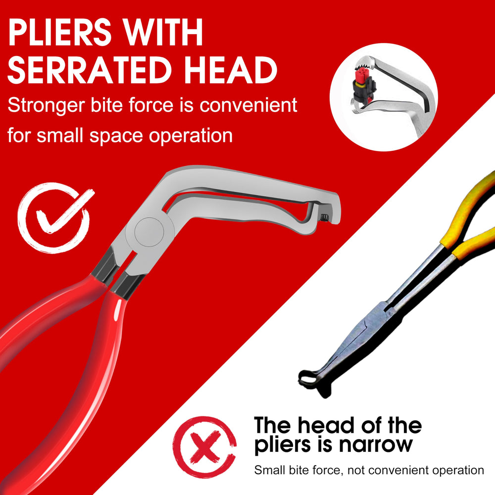 ETCYAOXIN curved-design pliers reach sensors in tight engine bays.