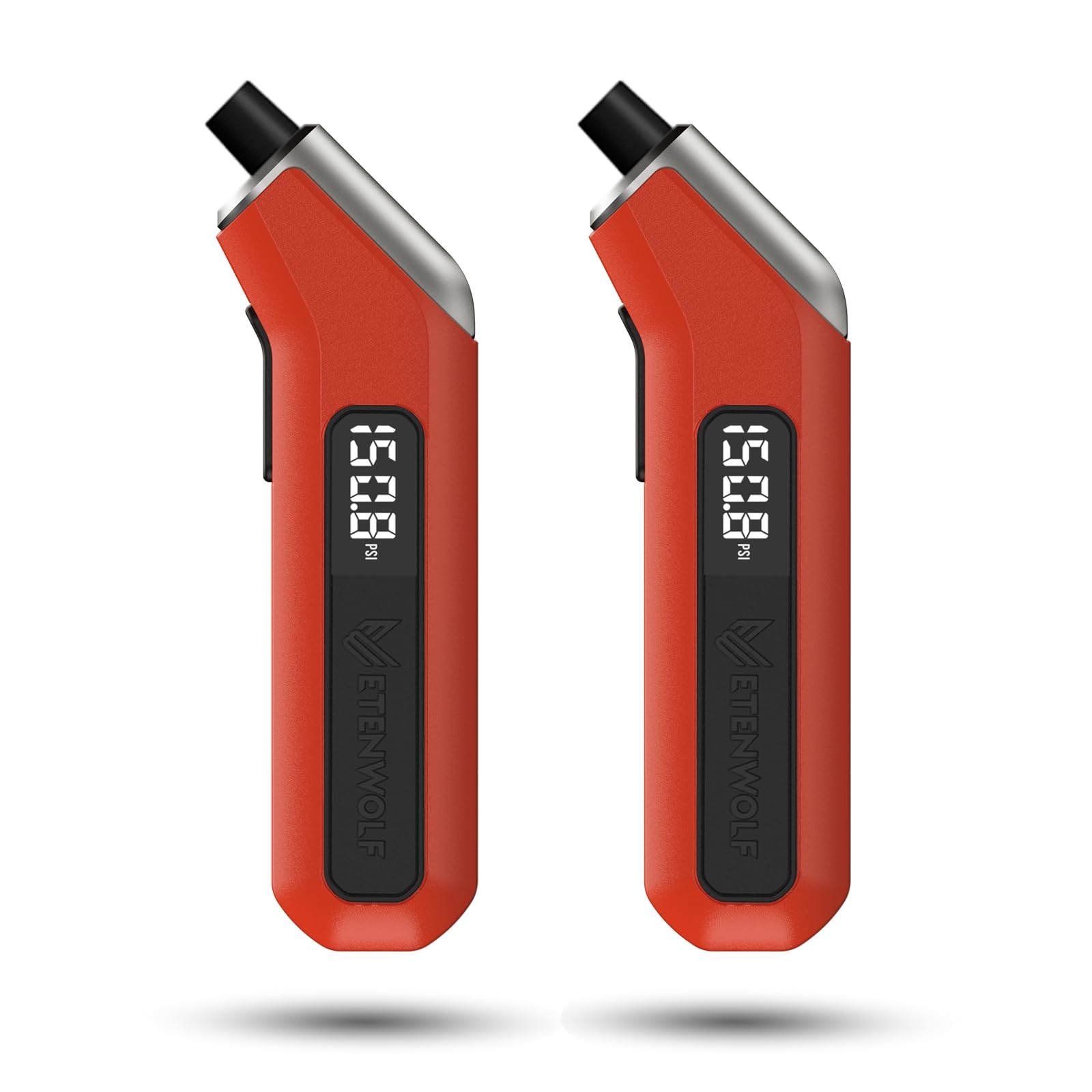 ETENWOLF digital tire pressure gauge two-pack for quick, accurate tire checks.
