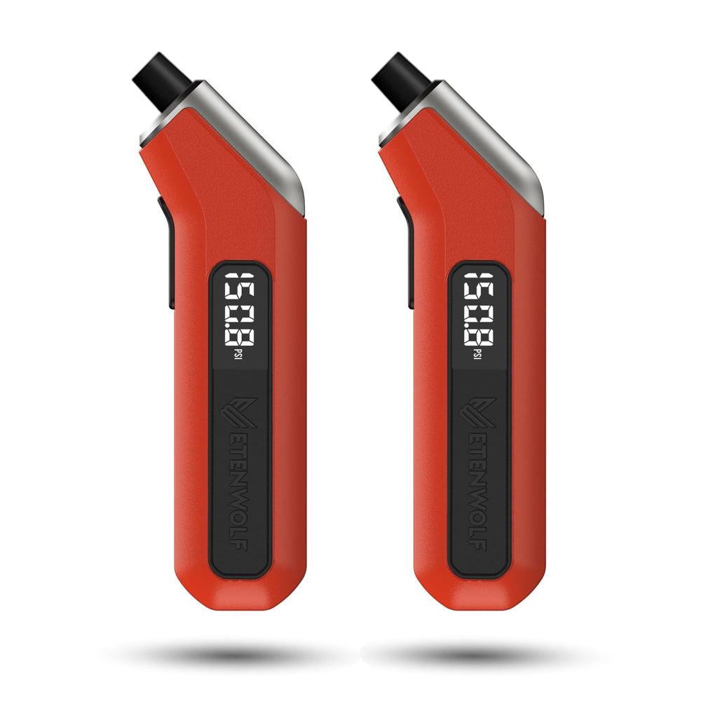 ETENWOLF digital tire pressure gauge two-pack for quick, accurate tire checks.