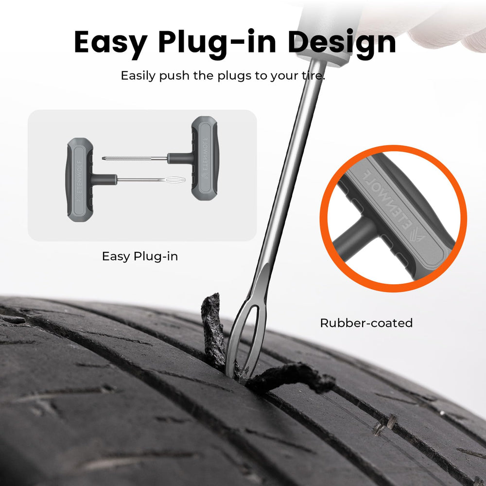 ETENWOLF 0.18-inch tire plug for larger punctures.