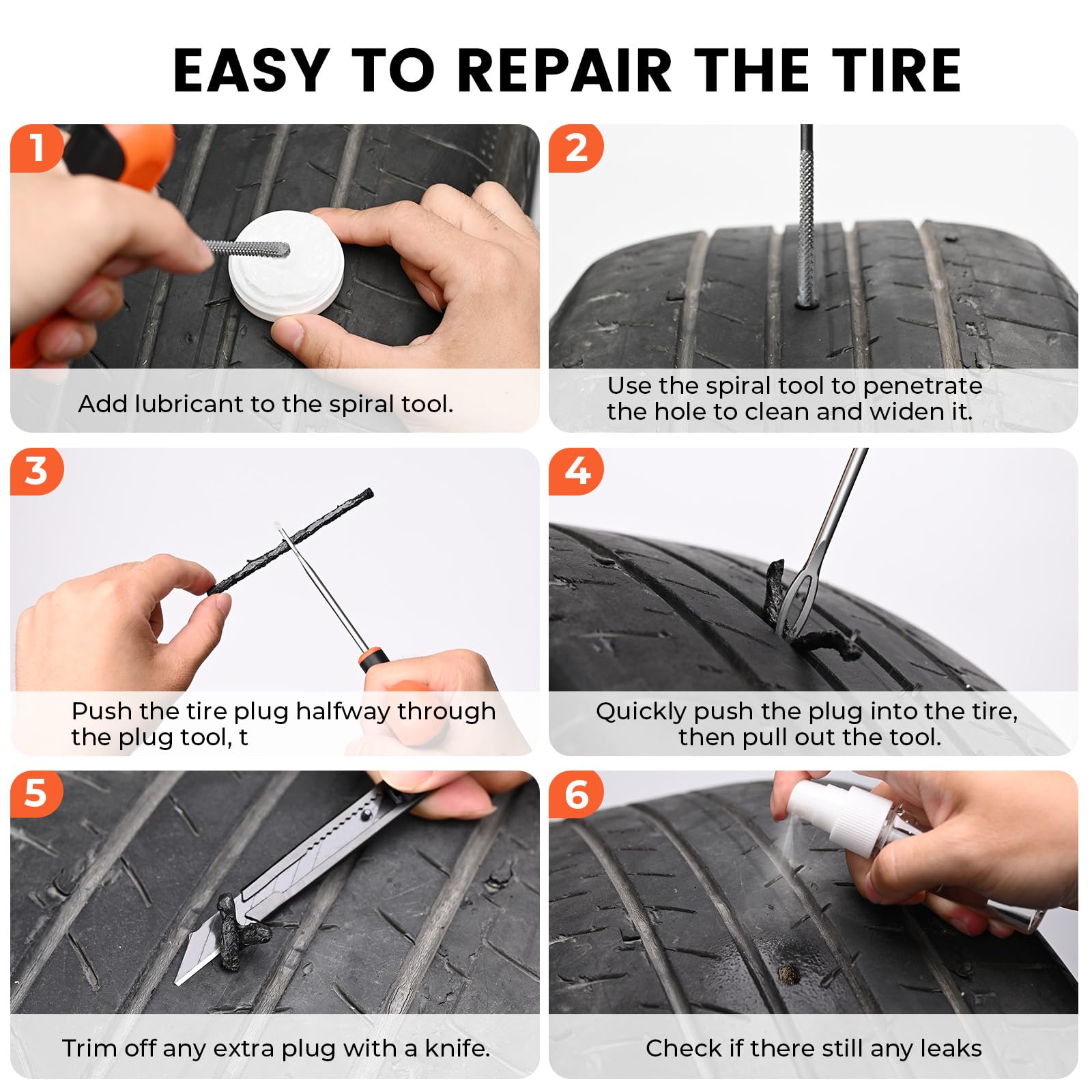 ETENWOLF tire pressure gauge for accurate tire checks.