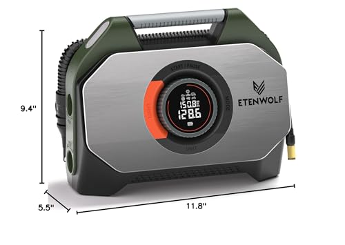 ETENWOLF Vortex S7 auto-stop feature stops at the target pressure.