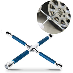 ETERNA four-way lug wrench with 16-inch length for heavy-duty tire changes.