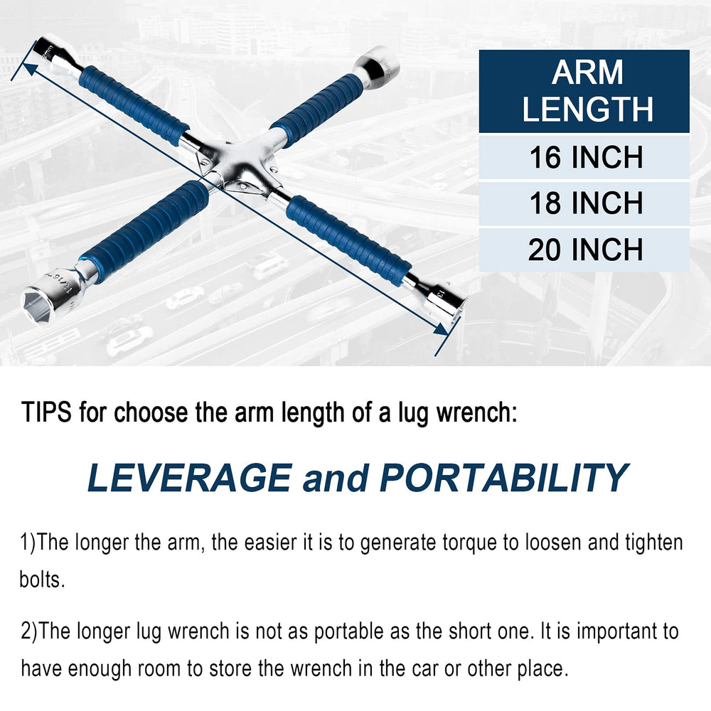 ETERNA X-shaped design allows two-handed operation for increased torque.