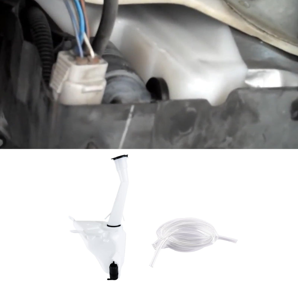 Eterpace windshield reservoir, direct replacement for Tacoma, easy swap without extra modifications.