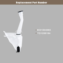 Eterpace reservoir front view shows clean shape for easy mounting.
