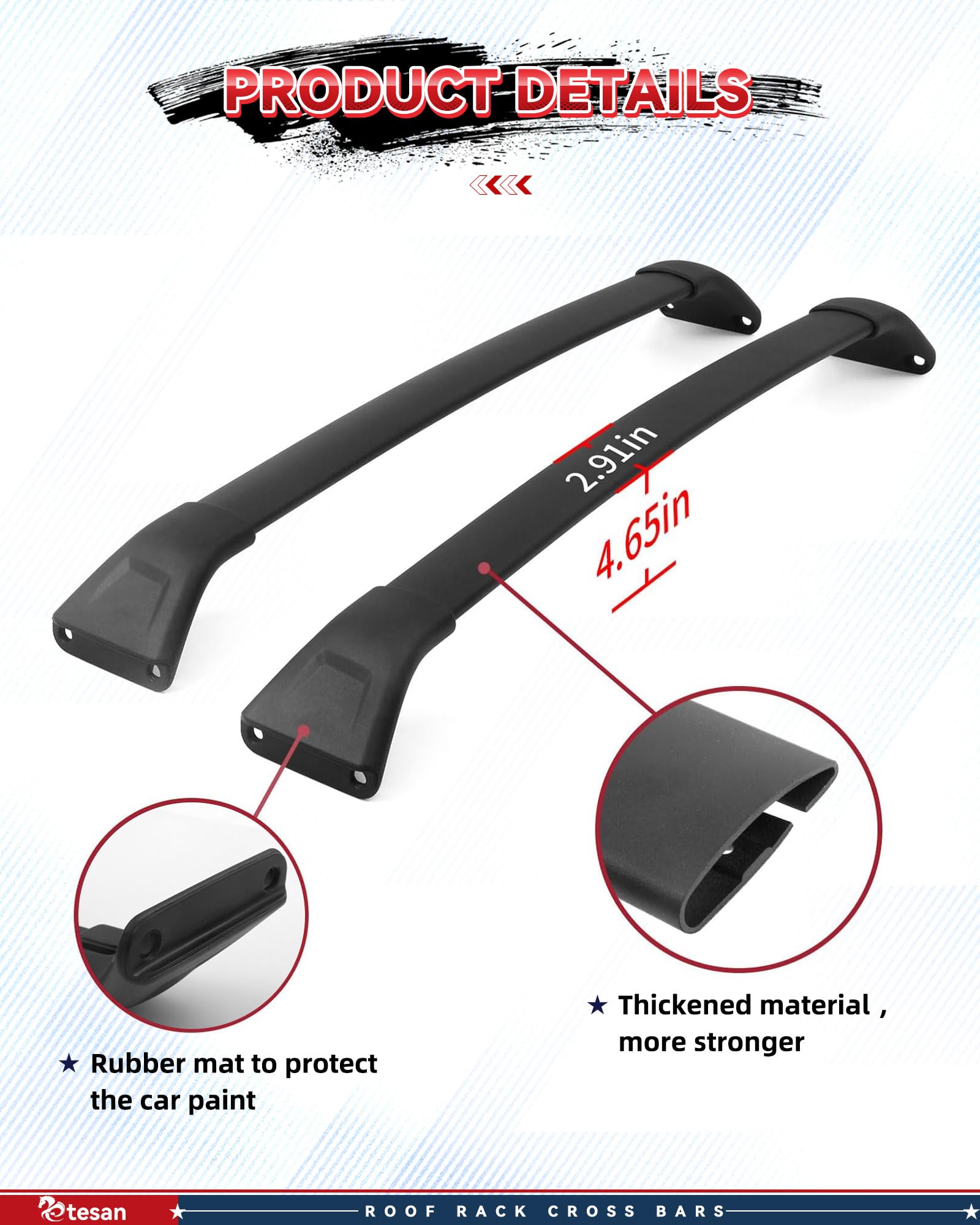 etesan easy-install cross bars on Mazda CX-5—no drilling