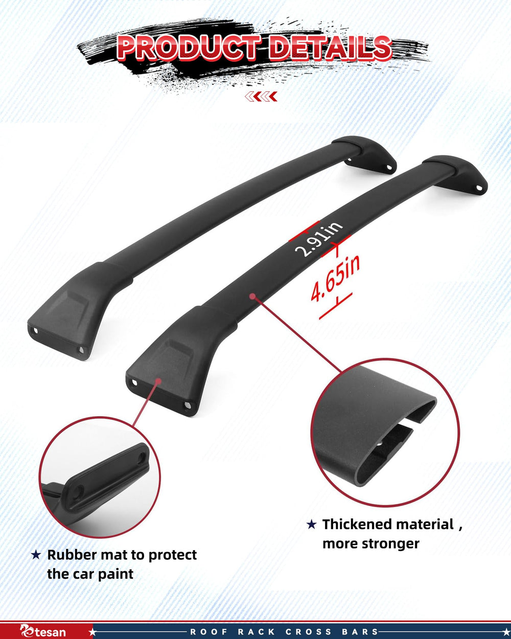 etesan easy-install cross bars on Mazda CX-5—no drilling