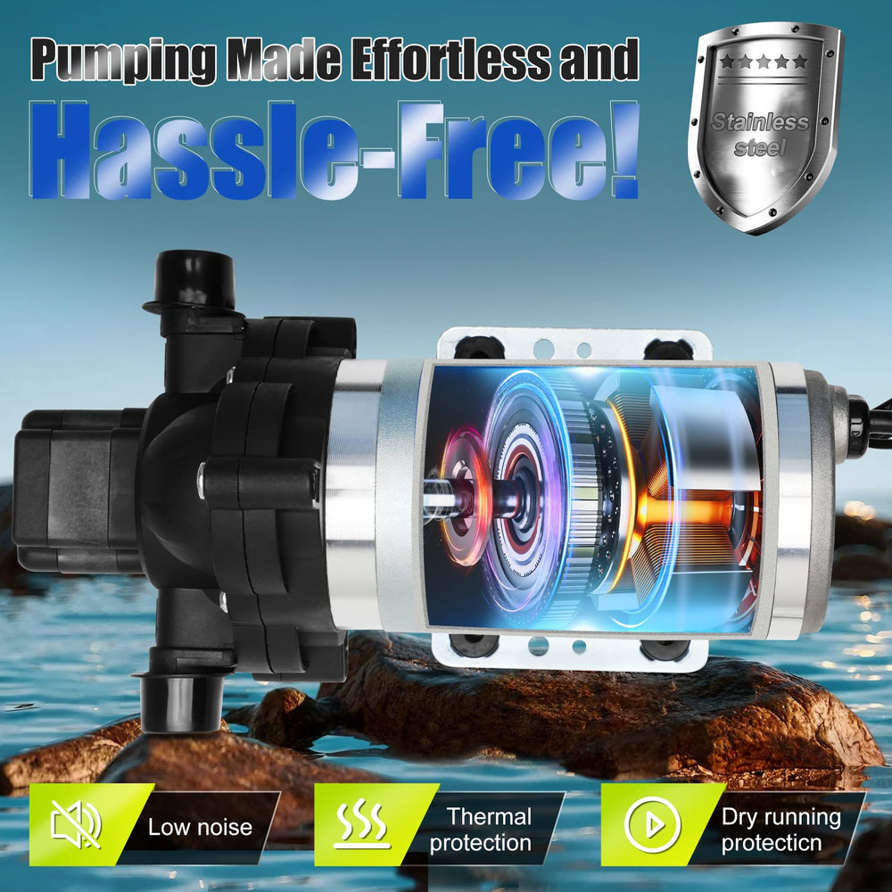 ETESPIE self-priming action demonstrates seamless water access from elevated sources.