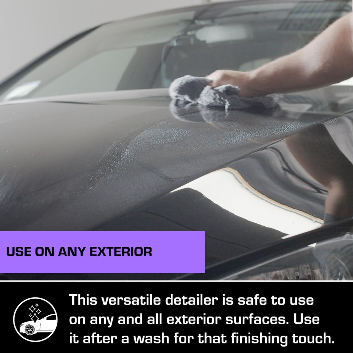 Ethos Finish Shine clay-lubricant use during clay bar detailing.