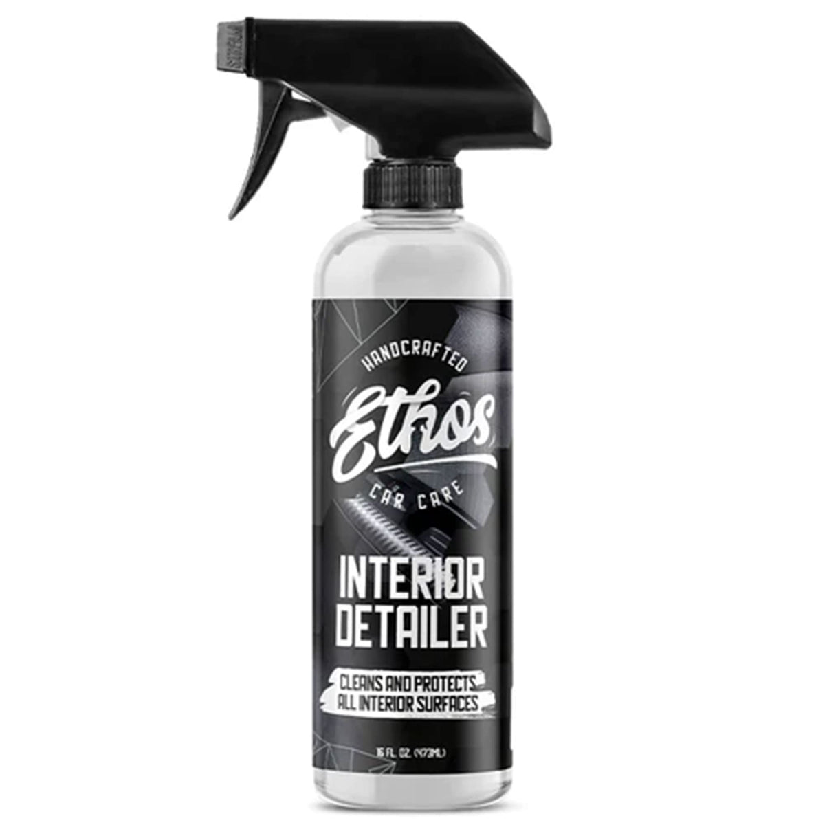Ethos Interior Detailer spray bottle for showroom-ready interior finish