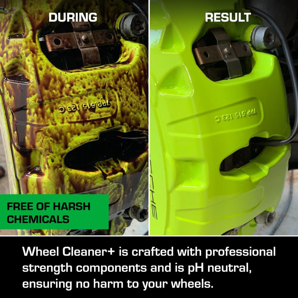 Ethos Wheel Cleaner Spray is safe on chrome, alloy, powder-coated, and painted wheels.