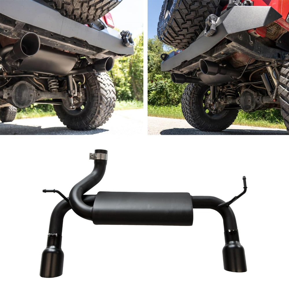 ETL Industries exhaust muffler system compatible with Jeep Wrangler JK lineup.