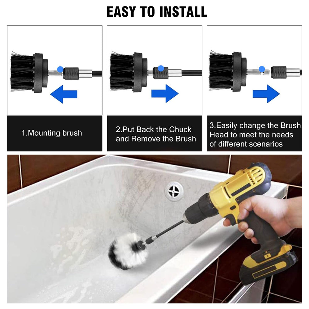 ETOUUPA 2.5 inch conical brush targets grout and corners precisely