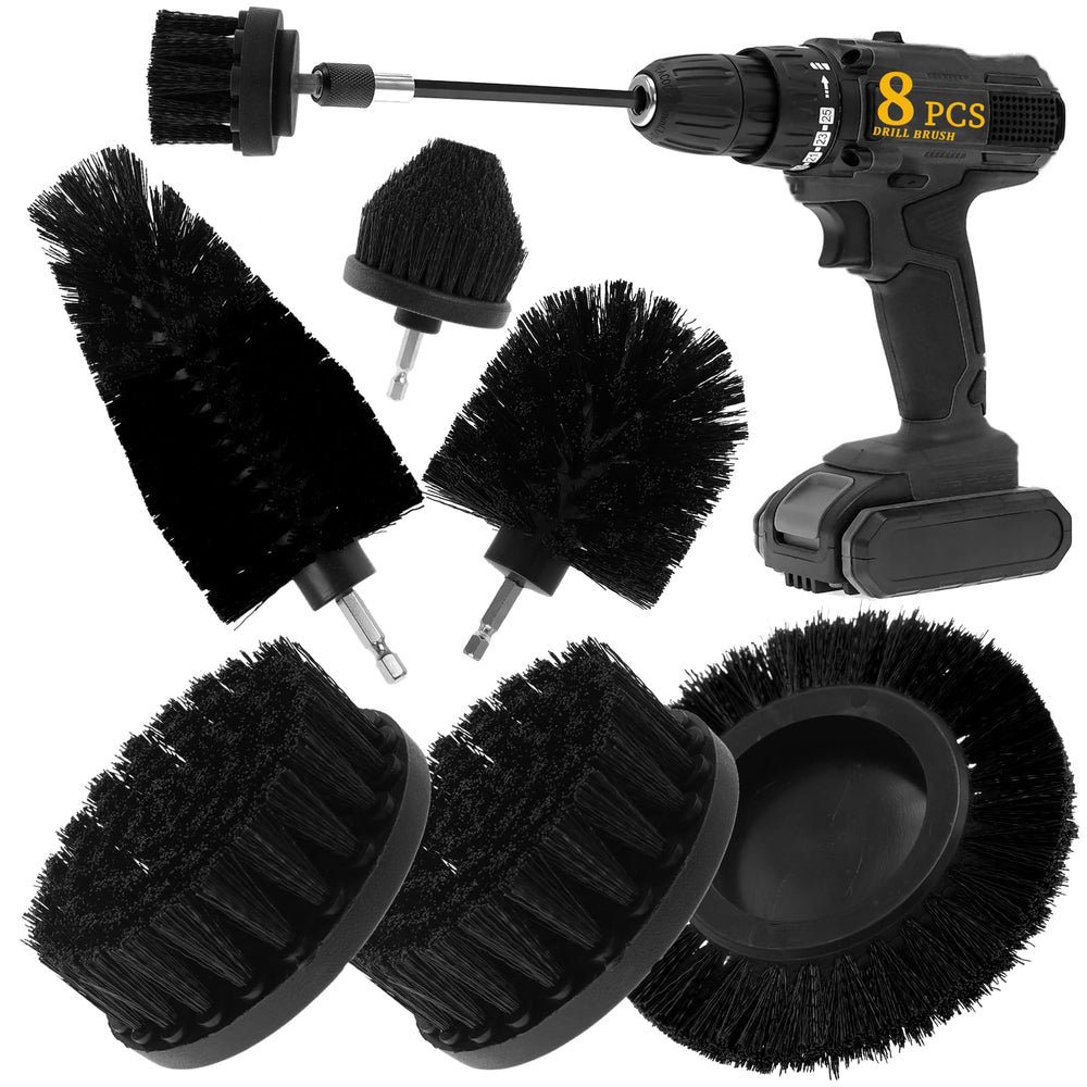 ETOUUPA drill brush extension shown for tight spaces and deep cleaning