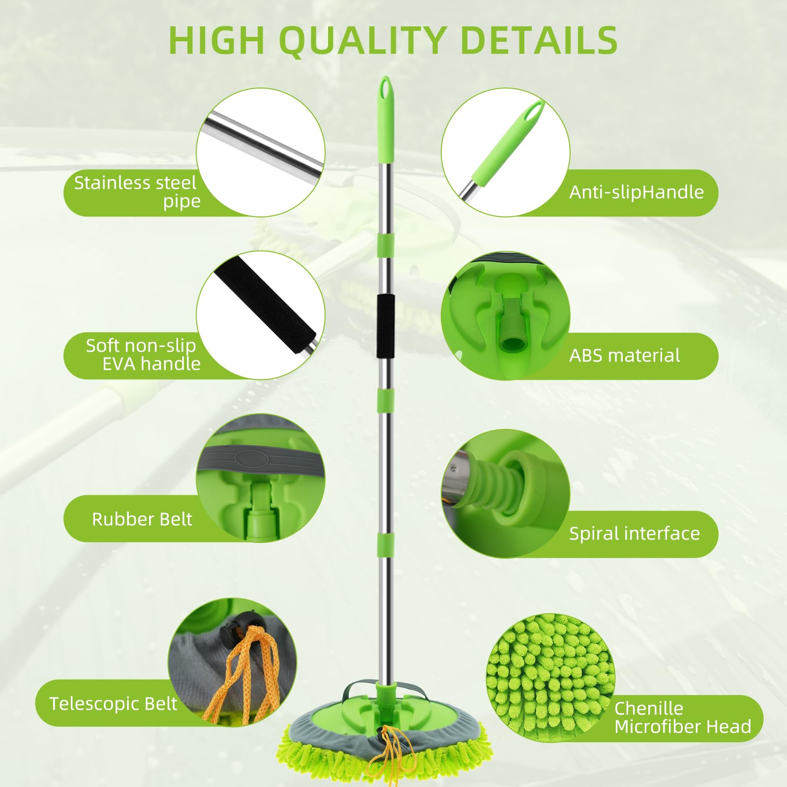 ETOUPA versatile cleaning kit for cars, trucks, RVs and homes