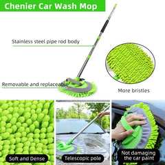 ETOUPA windshield squeegee with soft rubber blade for streak-free windows