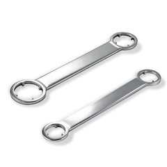 ETZ antenna removal tool and two wrenches in hand demonstrate precise bezel nut work.