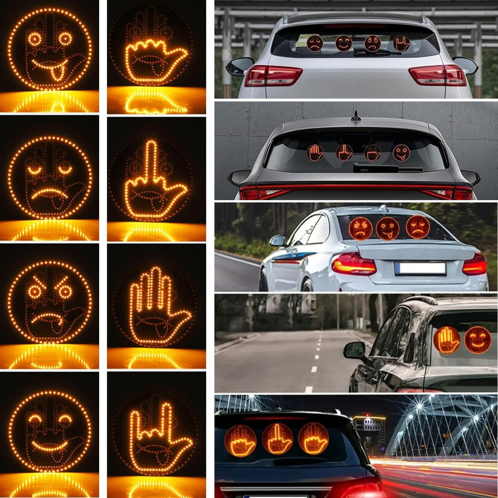 Eubeneortho finger car light-bright-day-night: high-visibility LEDs for day and night.
