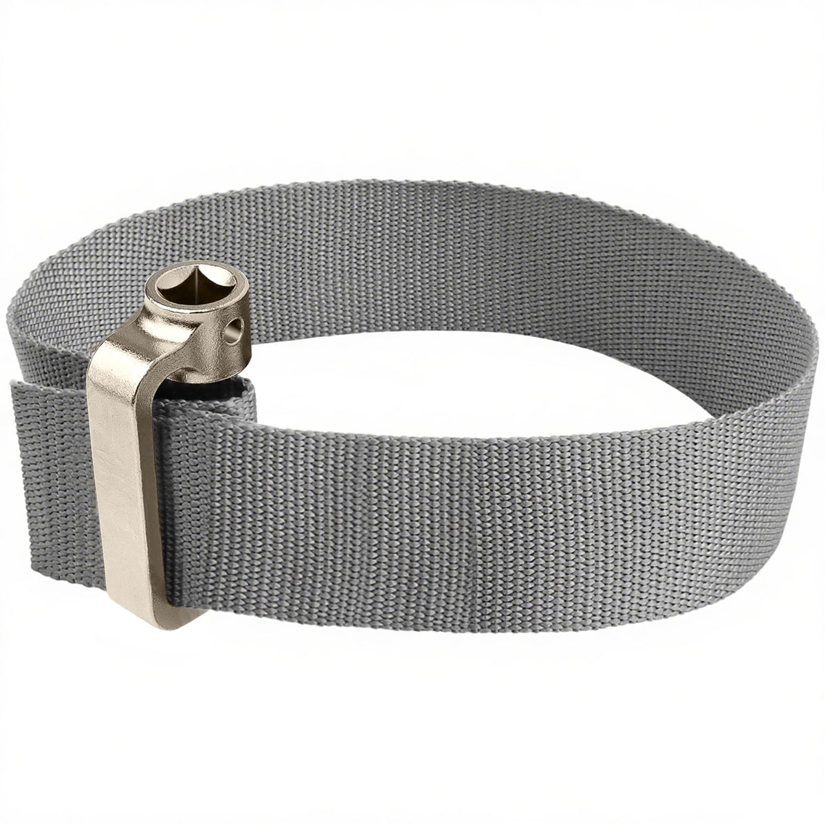 Eudaimonia heavy-duty filter wrench with adjustable strap and secure grip for fast oil changes.