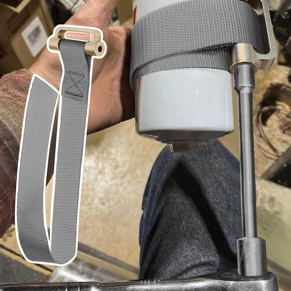 Eudaimonia nylon belt resists oil for durable performance during frequent changes.