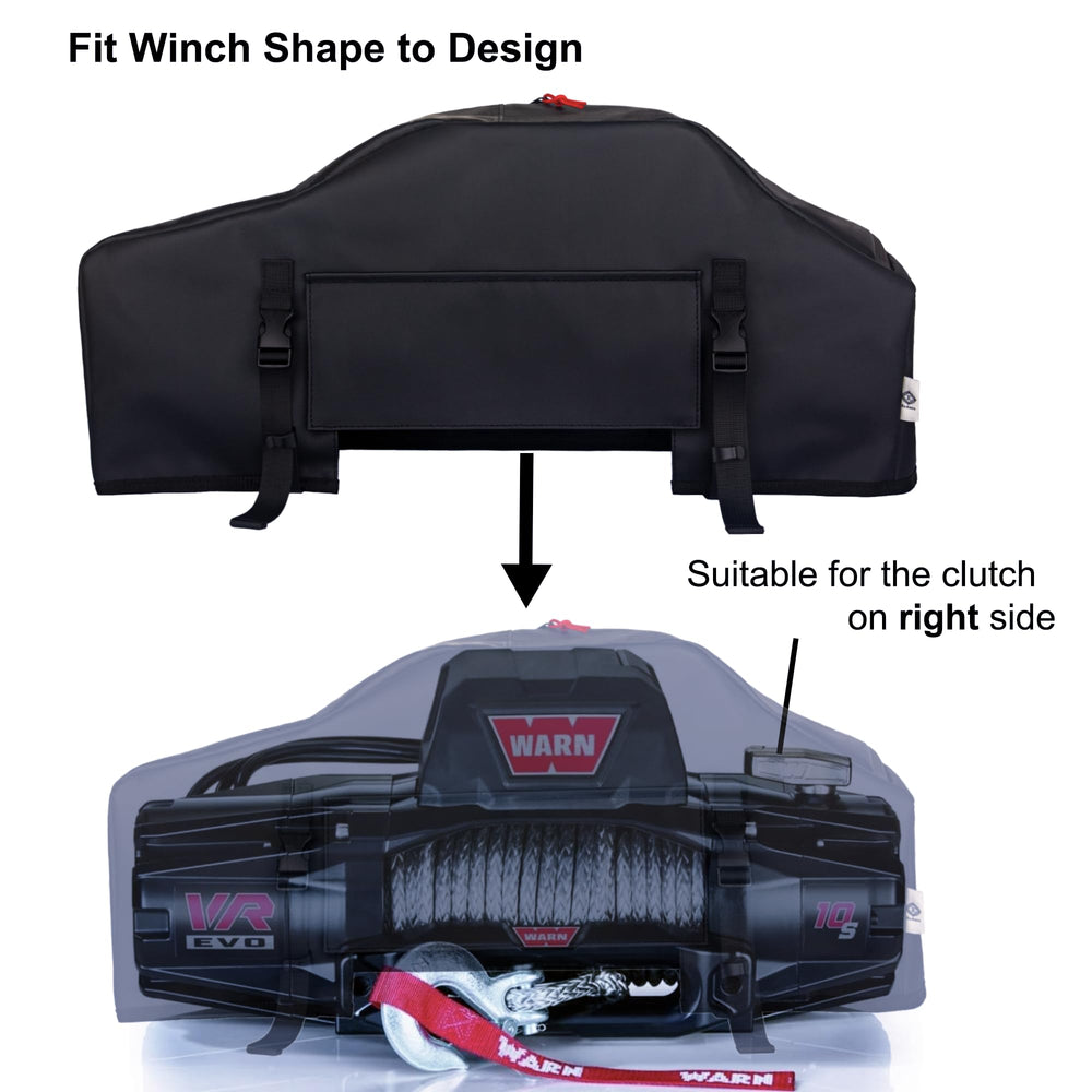 Eudora Winch Cover showcases UV-resistant material protecting from sun damage