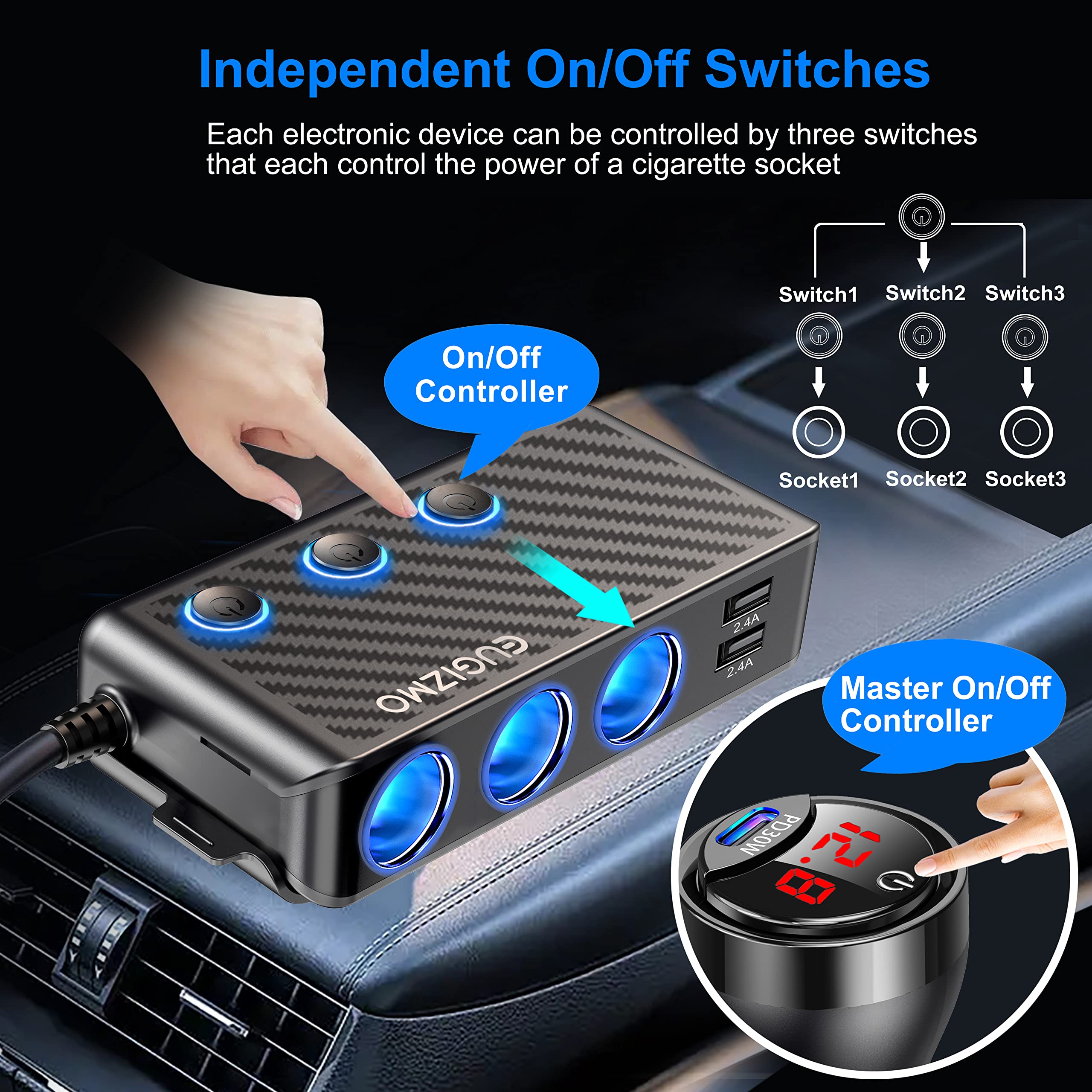 EUGIZMO LED voltage display helps monitor car battery health