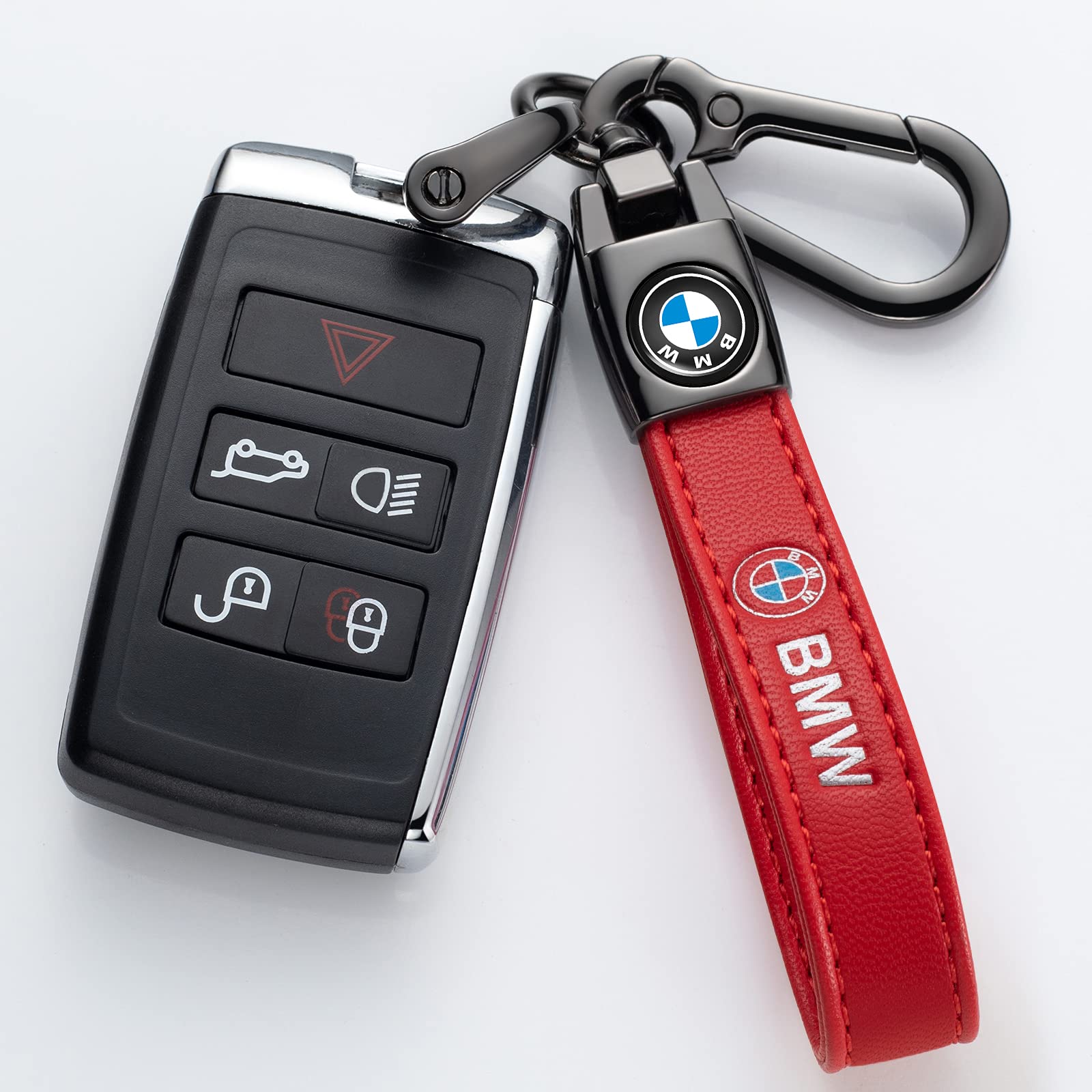 EULIX BMW keychain leather strap provides comfortable everyday carry